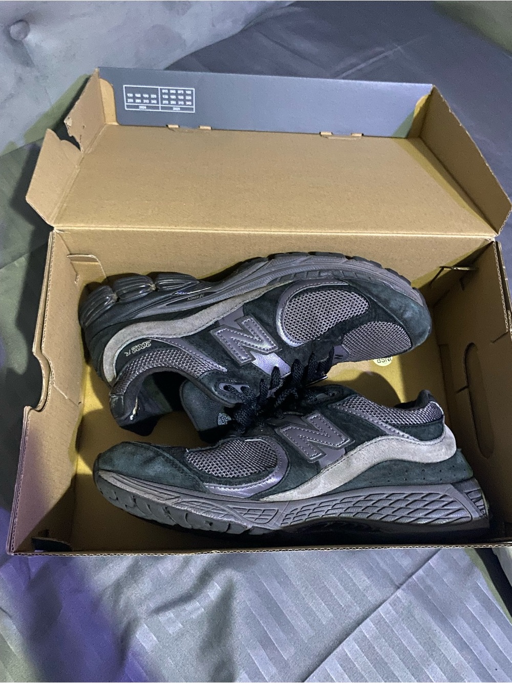New Balance Men’s Black and Gray Athletic Sneakers